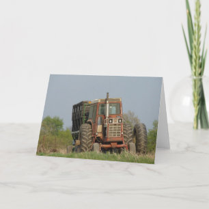 Tarjeta Tractor antiguo