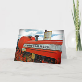 Tarjeta Tractor de Allis Chalmers