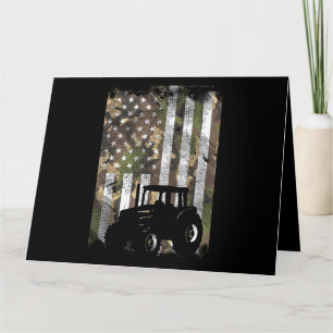 Tarjeta Tractor de bandera de camuflaje Camión agrícola vi