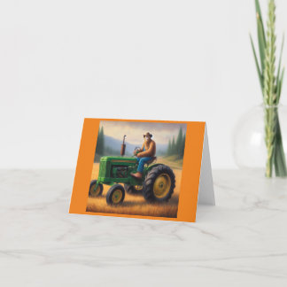 Tarjeta Tractor de pie grande