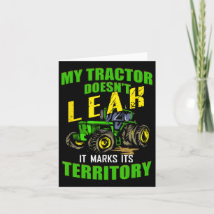 Tarjeta Tractor Divertido - Mi Tractor No Tiene Fugas