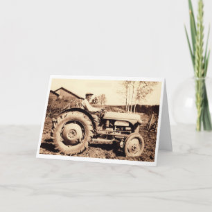 Tarjeta tractor Ferguson 1950