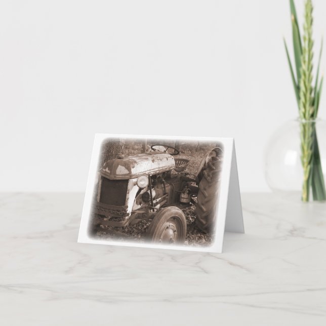 Tarjeta Tractor notecard (Anverso)