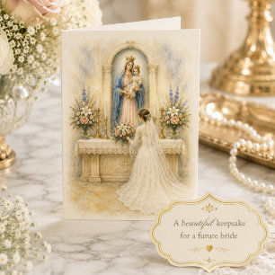 Tarjeta tradicional católica para despedida de sol