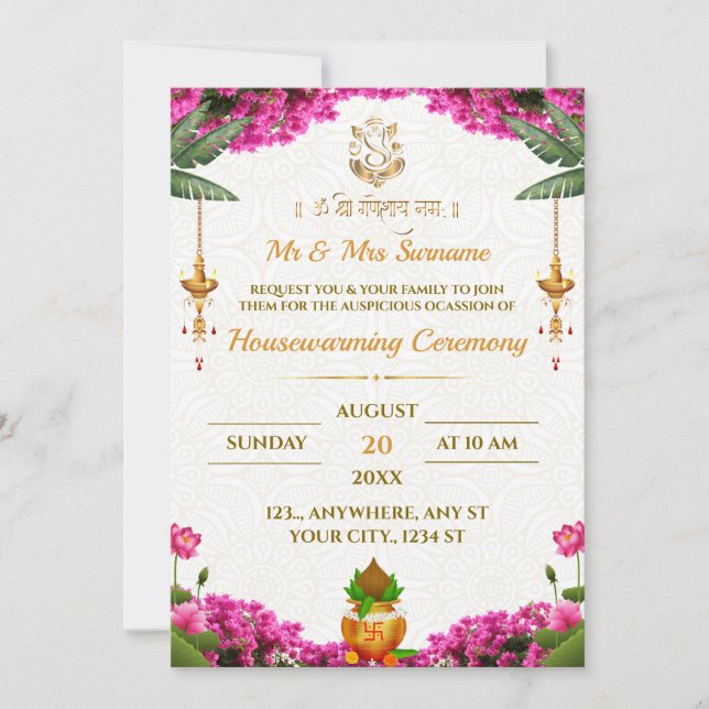 Tarjeta Tradicional de Calentamiento de Hogares (Anverso)