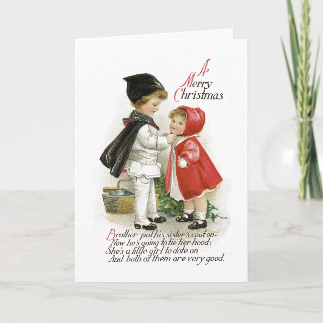 Tarjeta tradicional de la tarjeta de felicitación (Anverso)