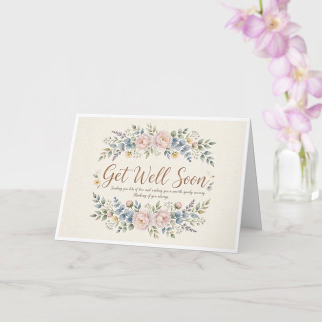 Tarjeta tradicional de recuperación pronta (Orquídea)