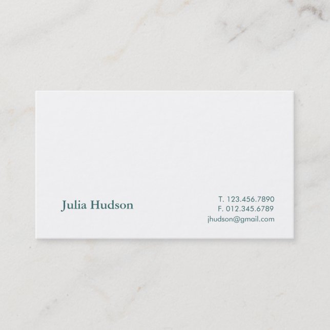 Tarjeta tradicional del Hudson (Anverso)