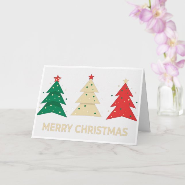 Tarjeta tradicional nórdica de feliz Navidad (Orquídea)