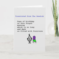 Traducido del sueco - un poema del cumpleaños