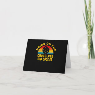 Tarjeta Trae las galletas de chocolate Regalo de época