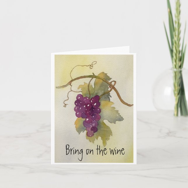 Tarjeta Traer el vino (Anverso)