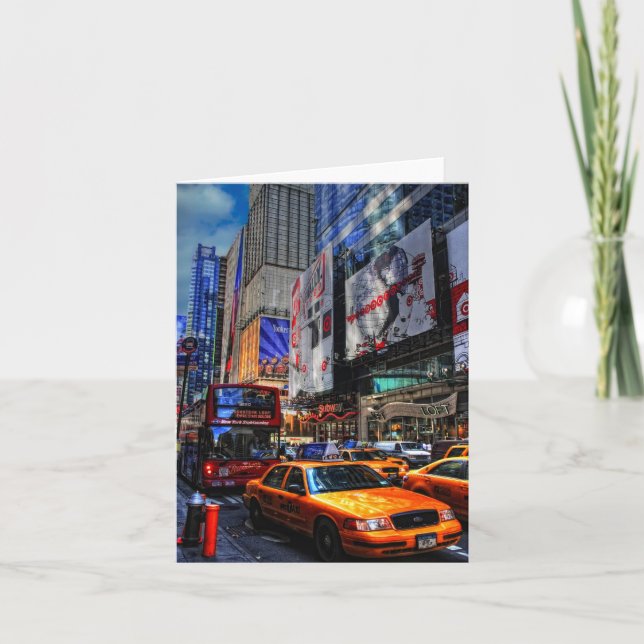 Tarjeta Tráfico-En blanco de New York City (Anverso)