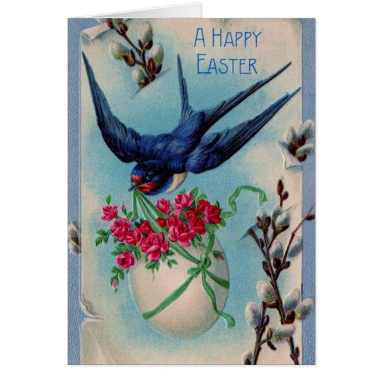 Tarjeta Trago de Pascua del vintage