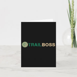 Tarjeta Trail Boss Family Camp Humor Del Personal Para Tod
