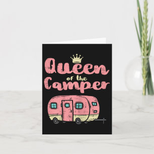 Tarjeta Trailer De La Reina Del Camper Cute Camping Van Ca