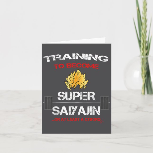 Tarjeta Training To Become A Super Saiyajin - Fun Fitness  (Anverso)