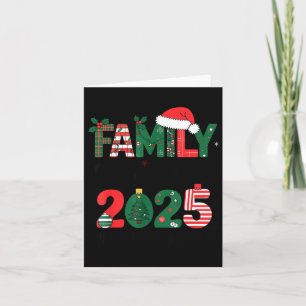 Tarjeta Traje a juego para Navidad familiar 2025 Equipo de