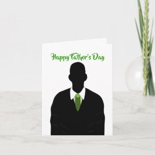 Tarjeta Traje afroamericano y corbata Feliz día del padre