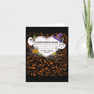 Tarjeta Traje de cuaderno de composición grupo coincidente
