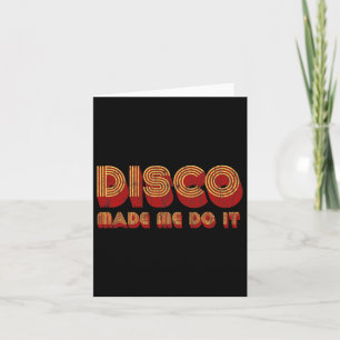 Tarjeta Traje de Disco sobre Ruedas Retro de los 70 para M