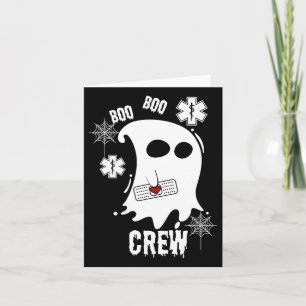 Tarjeta Traje de equipo de paramédico fantasma Boo Cute Fá