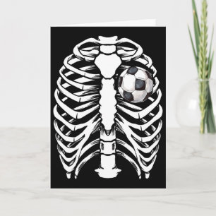 Tarjeta Traje de esqueleto de rayos X de fútbol para hombr