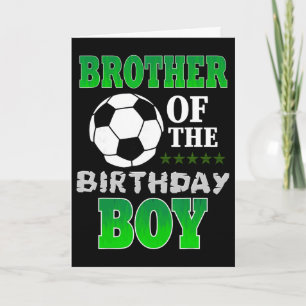Tarjeta Traje de estrellas de fútbol del hermano del cumpl