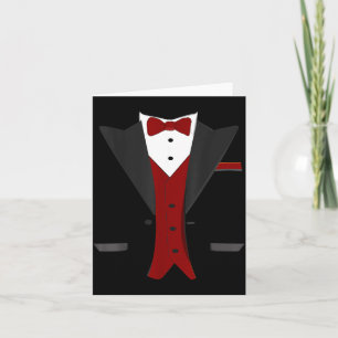 Tarjeta Traje de etiqueta de Halloween - Boda divertida