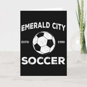 Tarjeta Traje de fútbol de la ciudad esmeralda del mago de