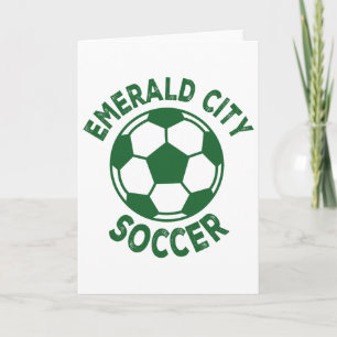 Tarjeta Traje de fútbol de la ciudad esmeralda del mago de