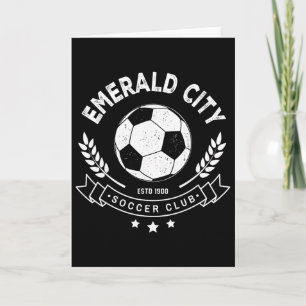 Tarjeta Traje de fútbol de la ciudad esmeralda del mago de