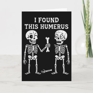 Tarjeta Traje de Halloween de Húmero que Encontré Esquelet