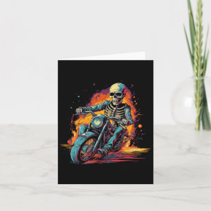 Tarjeta Traje de Halloween de motocicleta Biker