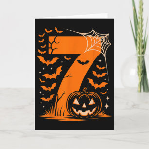 Tarjeta Traje de Halloween Número 7 Coincidente 67 Meme Ho