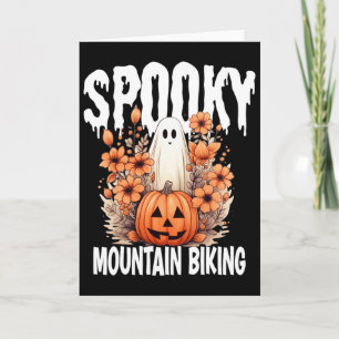 Tarjeta Traje de Halloween para familia de ciclismo de mon