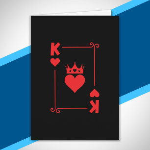 Tarjeta Traje de Halloween para parejas Rey de Corazones