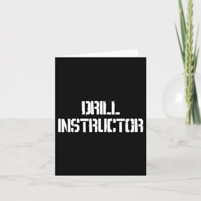 Tarjeta Traje de instructor de instrucción de campamento d (Anverso)