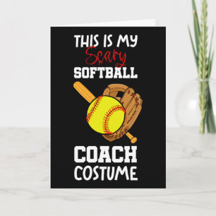 Tarjeta Traje de jugador de entrenador espeluznante de Hal