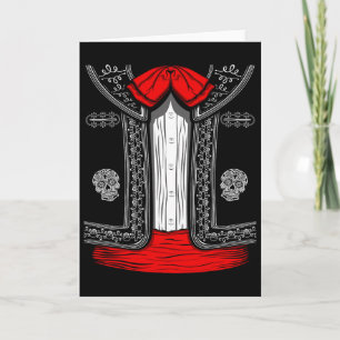 Tarjeta Traje de Mariachi Charro Mexicano Cinco De Mayo