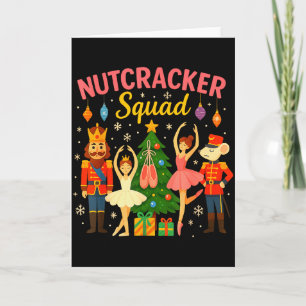 Tarjeta Traje de Navidad del escuadrón de ballet Nutcracke