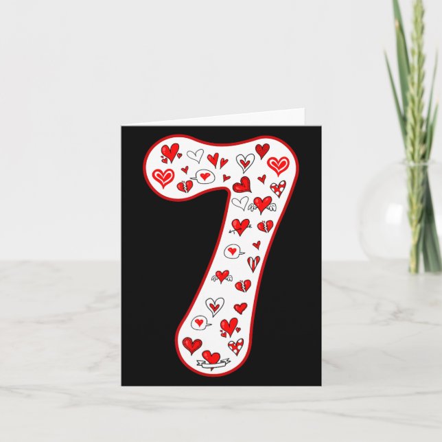 Tarjeta Traje de pareja número 7 Duo 67 Meme Seis Siete Va (Anverso)