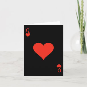 Tarjeta Traje de Reina de Corazones Mazo de Cartas Carta