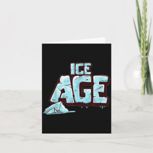 Tarjeta Traje de temporada de edad de hielo frío para niño