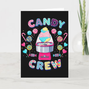 Tarjeta Traje de tripulación de fiesta de dulces para muje