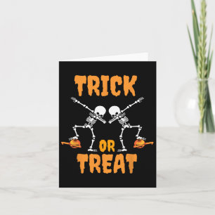 Tarjeta Traje de Zombie Esqueleto de Calabaza Dabbing para