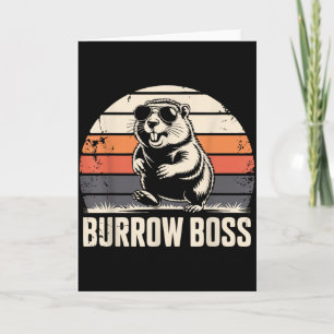 Tarjeta Traje del Día de la Marmota de Punxy Phils 2 de fe