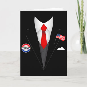 Tarjeta Traje del Presidente Trump Disfraz de Halloween Pe