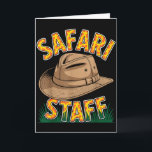 Tarjeta Traje genial de safari para hombres mujeres niños<br><div class="desc">Traje genial de safari para hombres mujeres niños adultos Safari africano</div>