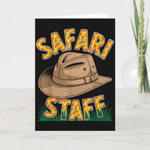 Tarjeta Traje genial de safari para hombres mujeres niños 